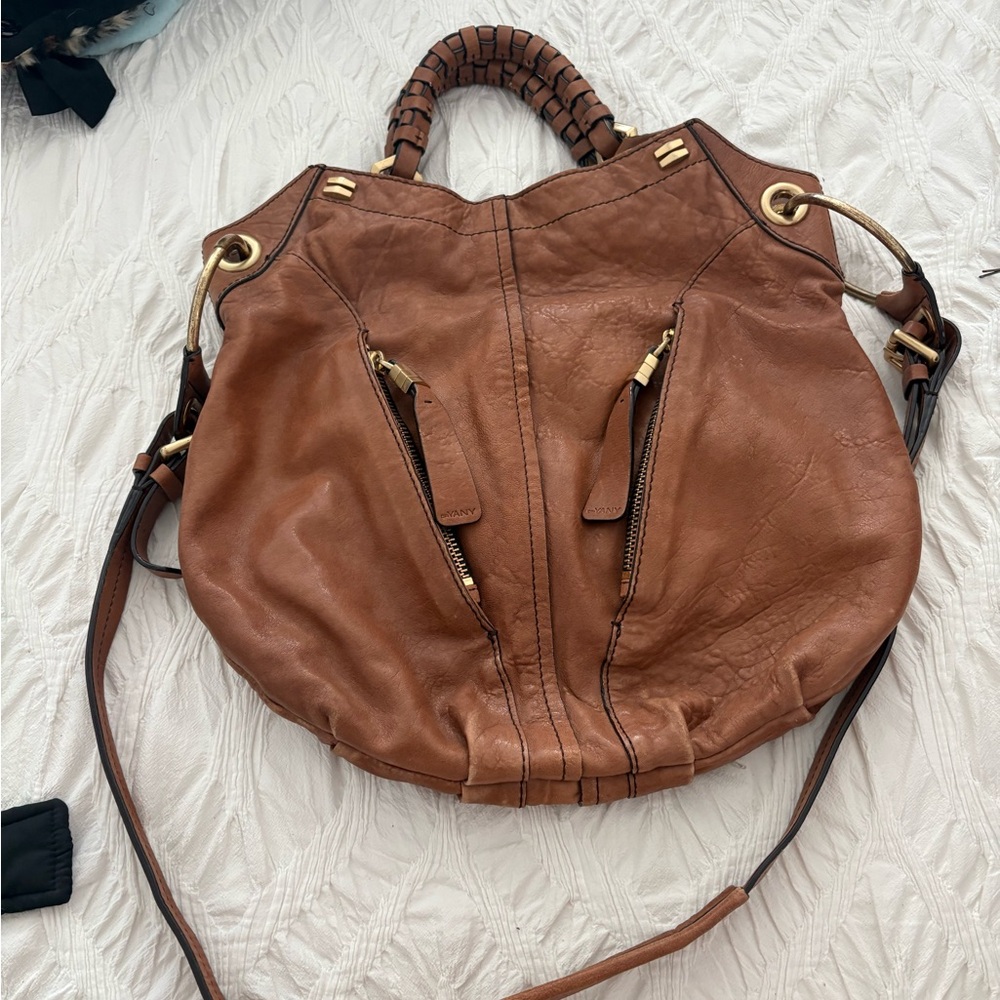 Or Yany Brown Leather Women's Bag
